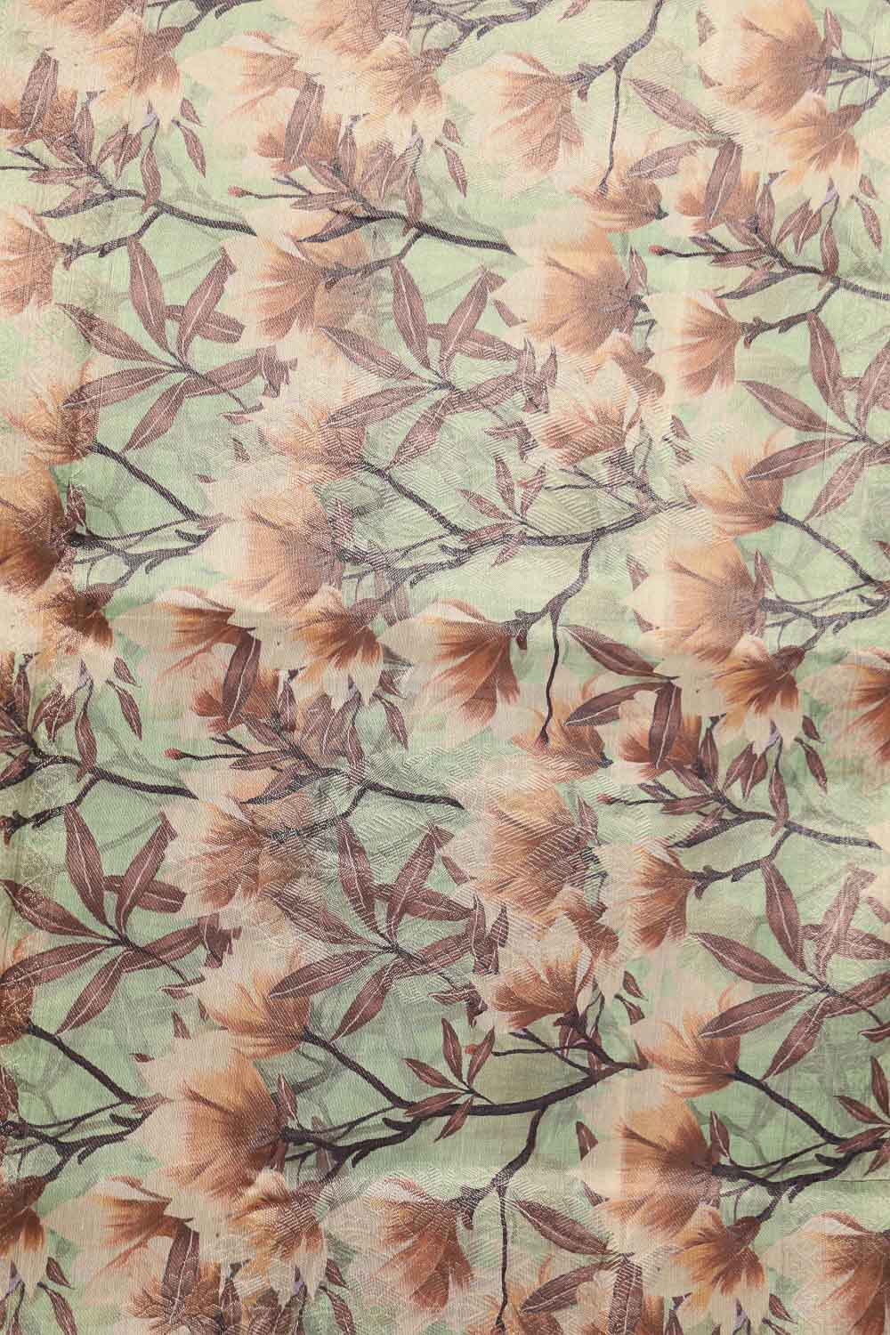 Pista Green Semi Tissue Saree