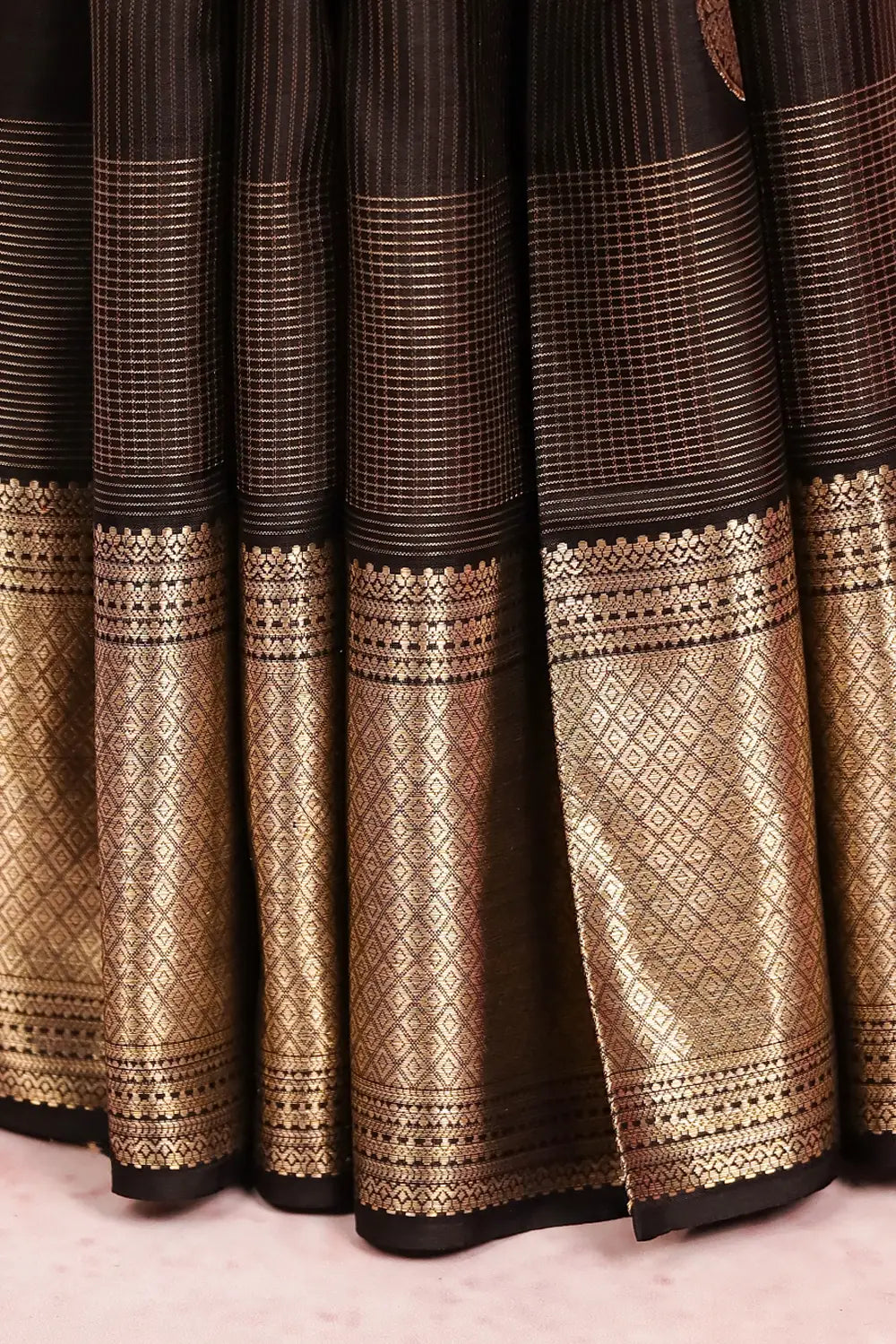 Black Kancheepuram Silk Saree