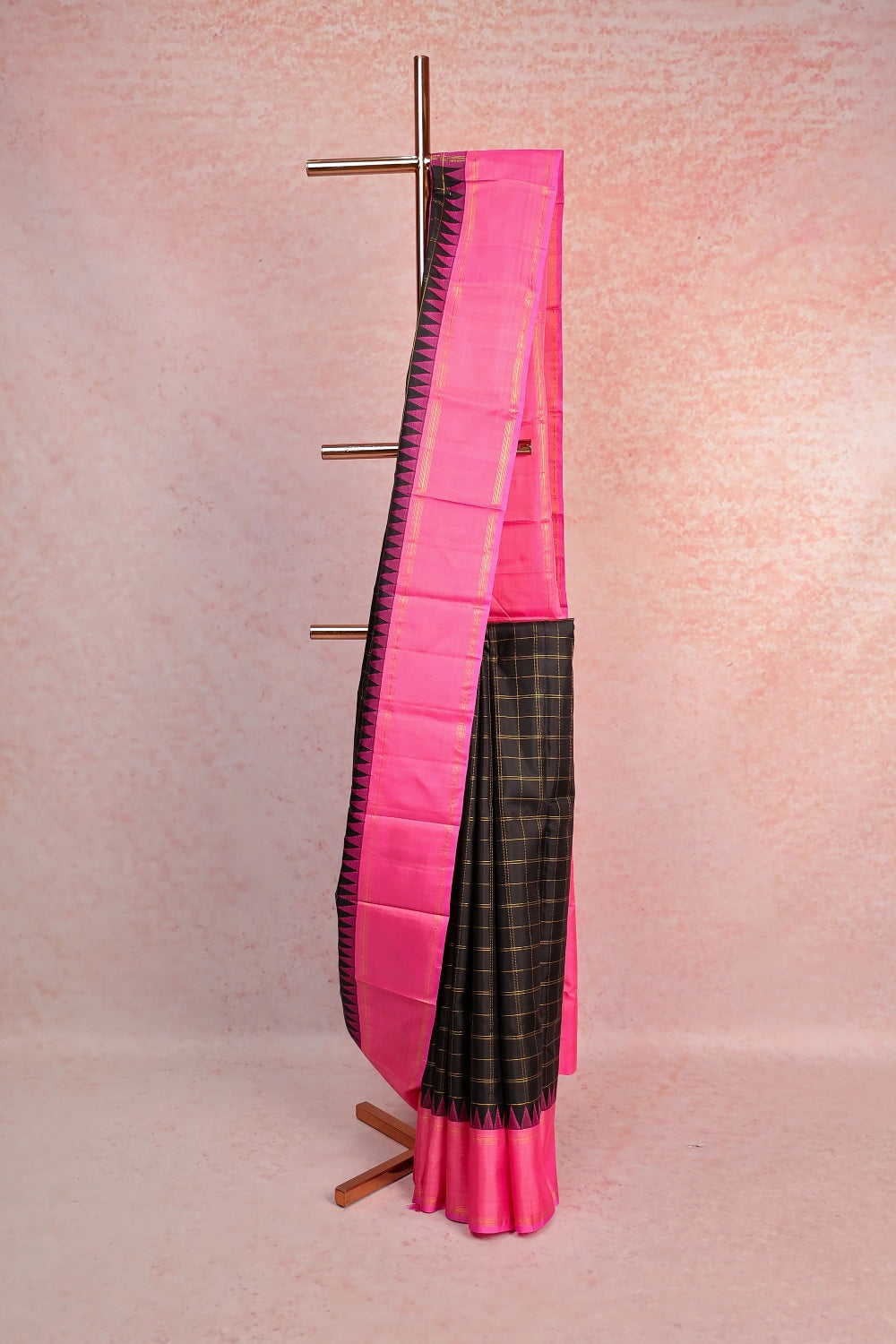 Black Traditional Kancheepuram Silk Saree