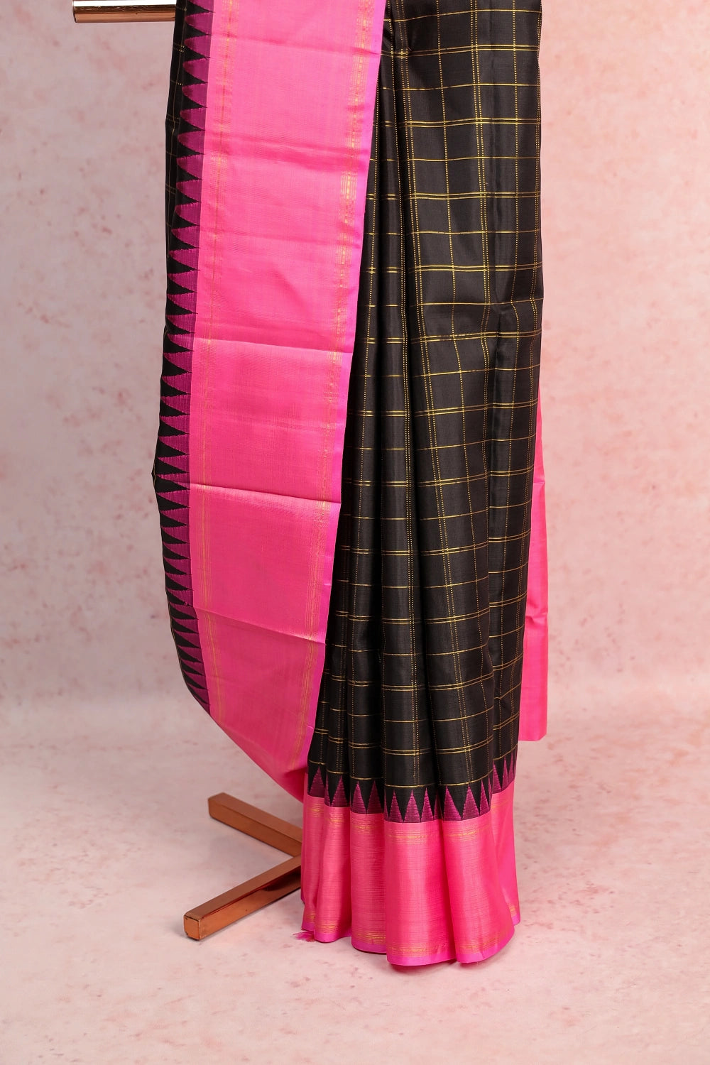 Black Traditional Kancheepuram Silk Saree