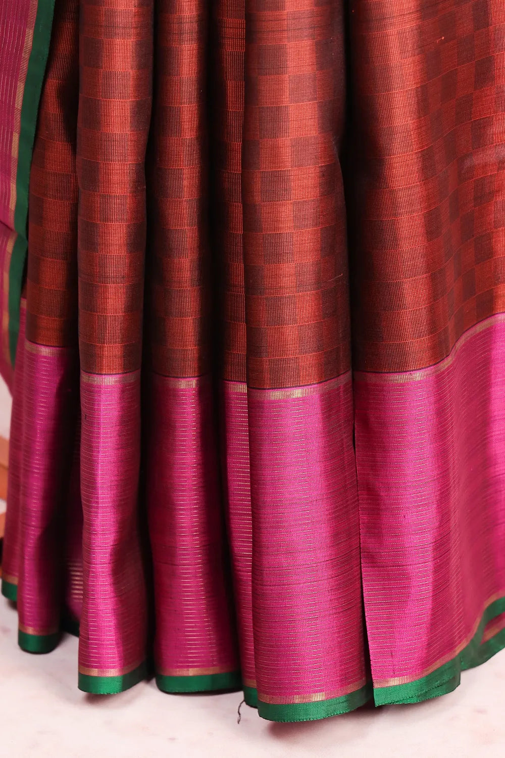 Brown Traditional Kancheepuram Saree