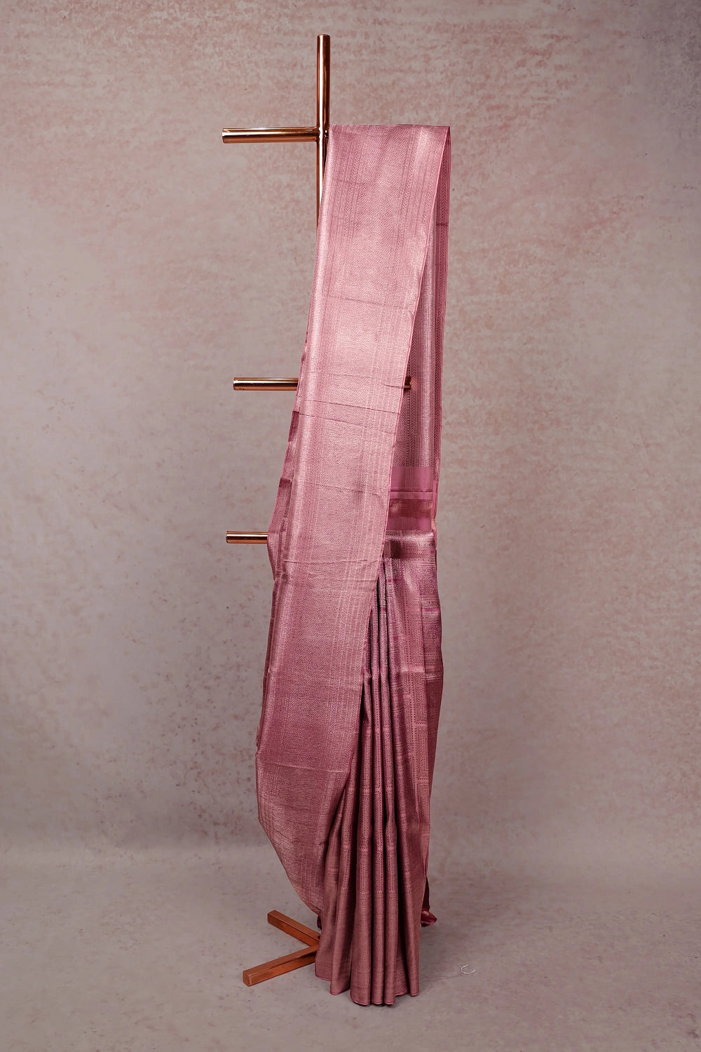 Onion Pink Kancheepuram Silk Saree