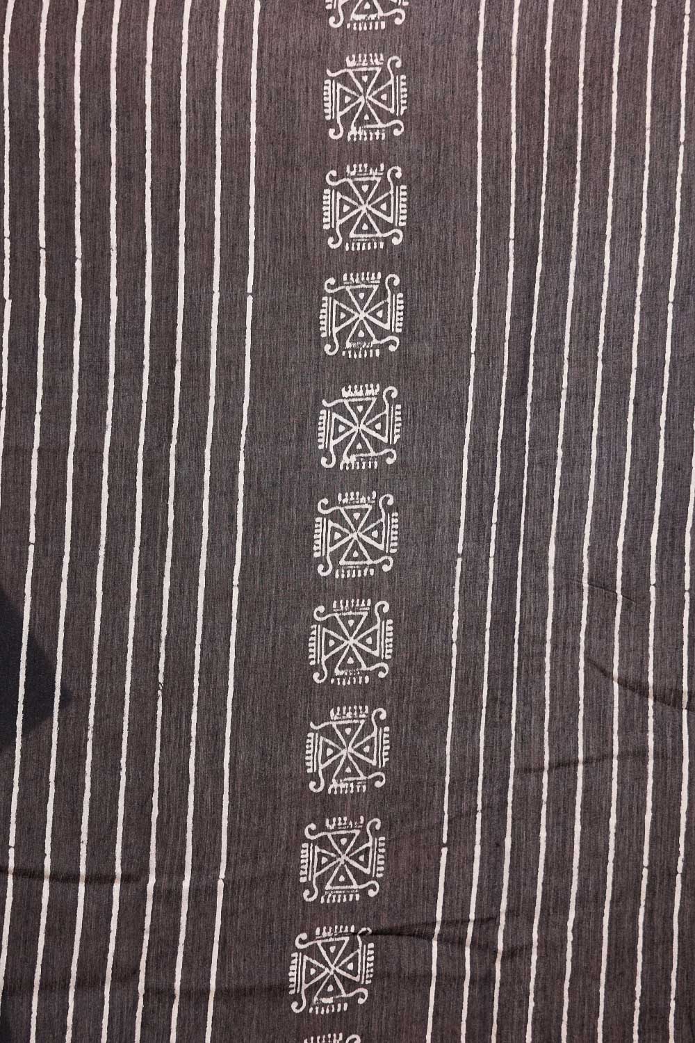 Black Soft Cotton Saree