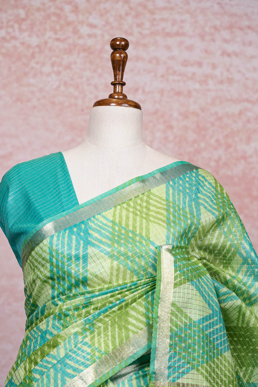 Green Semi Silk Saree