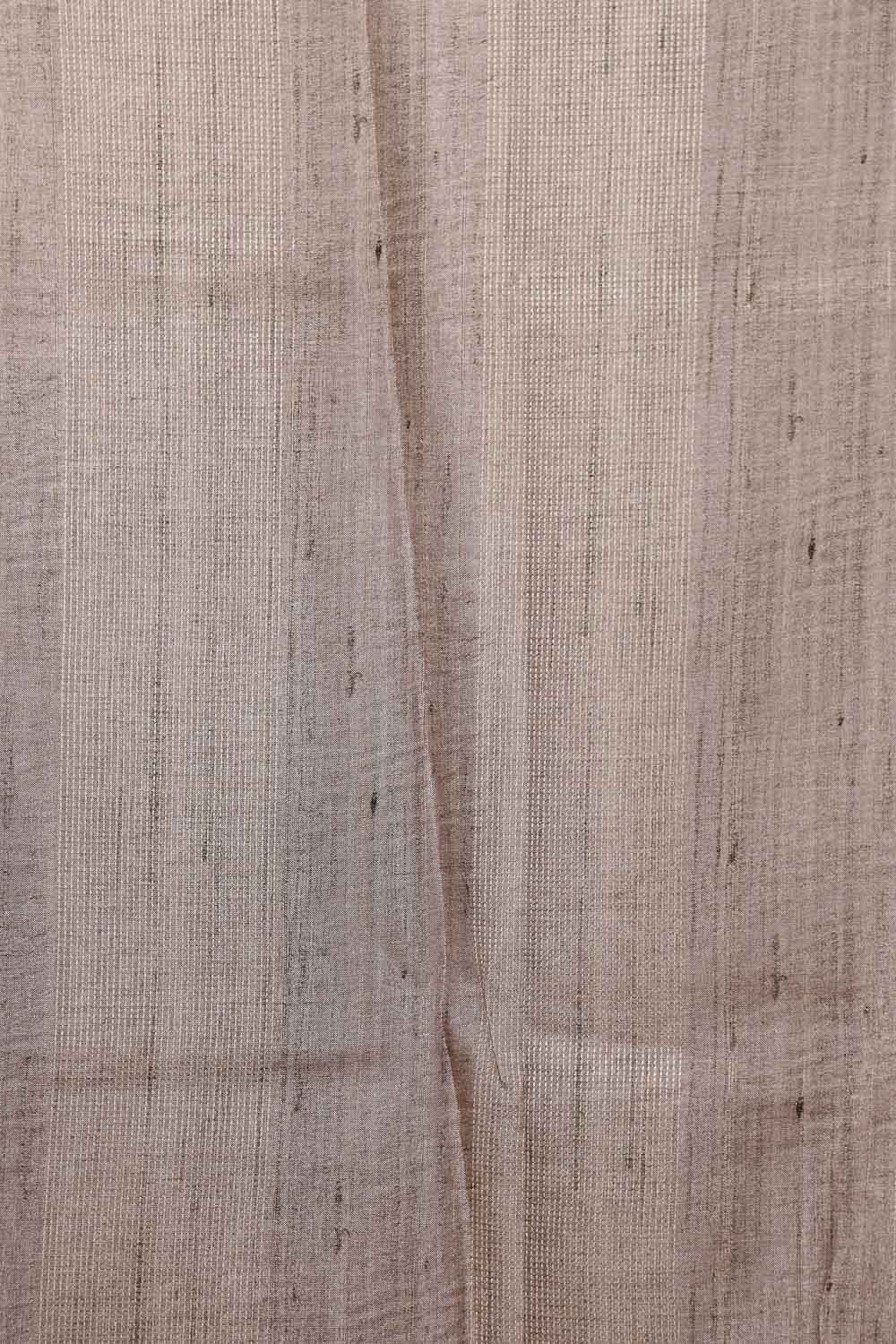 Chocolate Semi Jute Saree