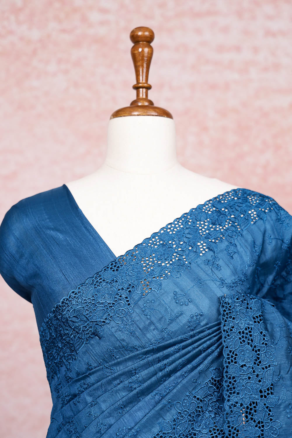 Dark Blue Semi Silk Saree