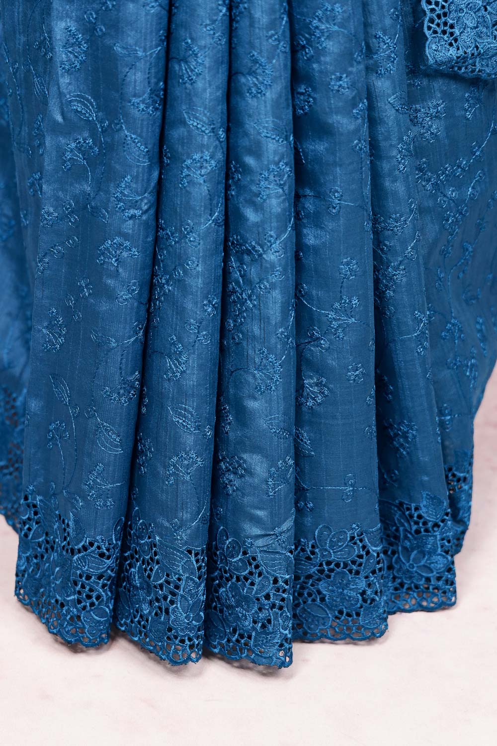 Dark Blue Semi Silk Saree