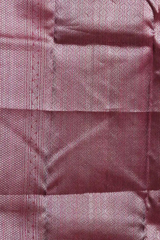 Burgundy Kancheepuram Silk Saree