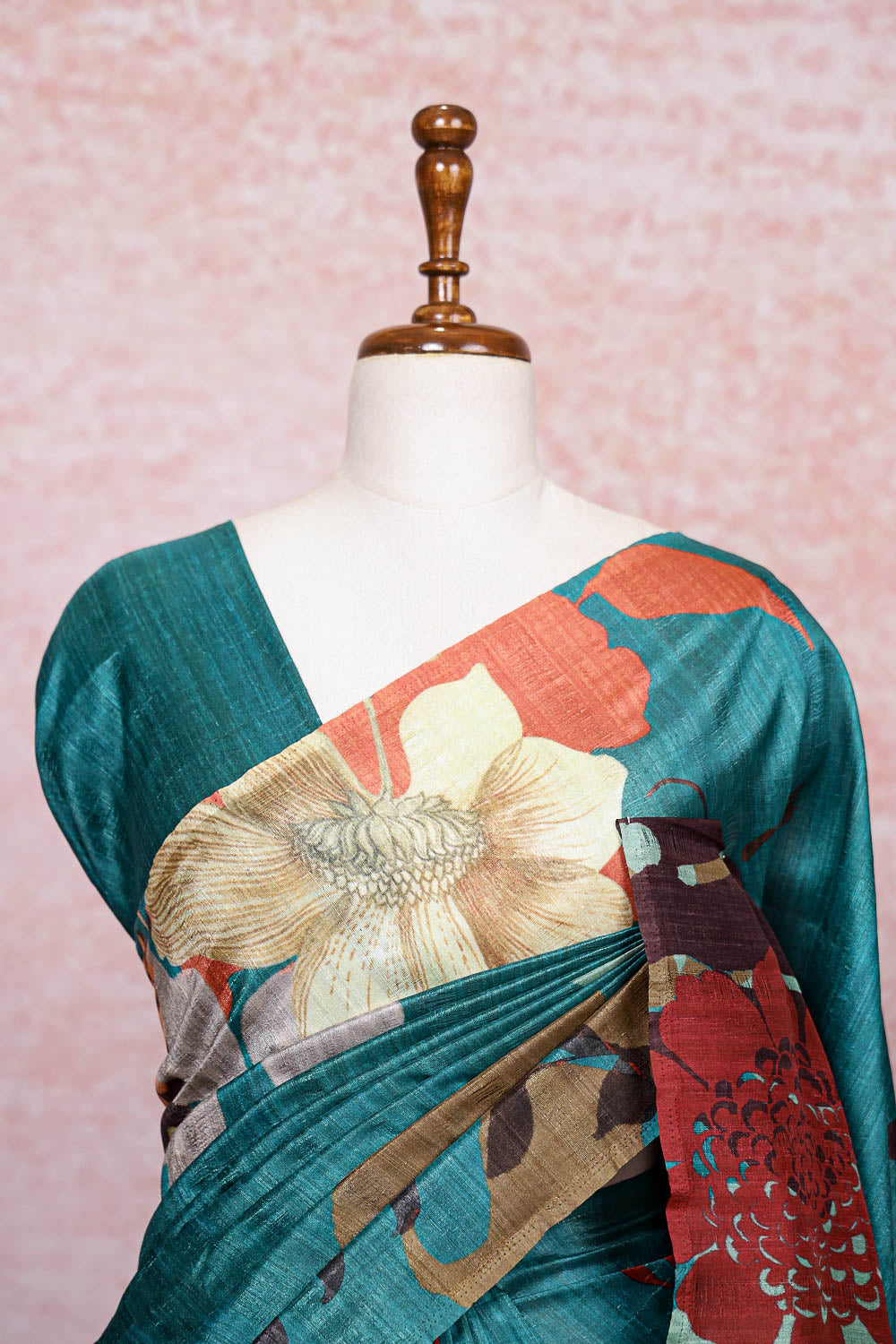 Green Semi Jute Saree