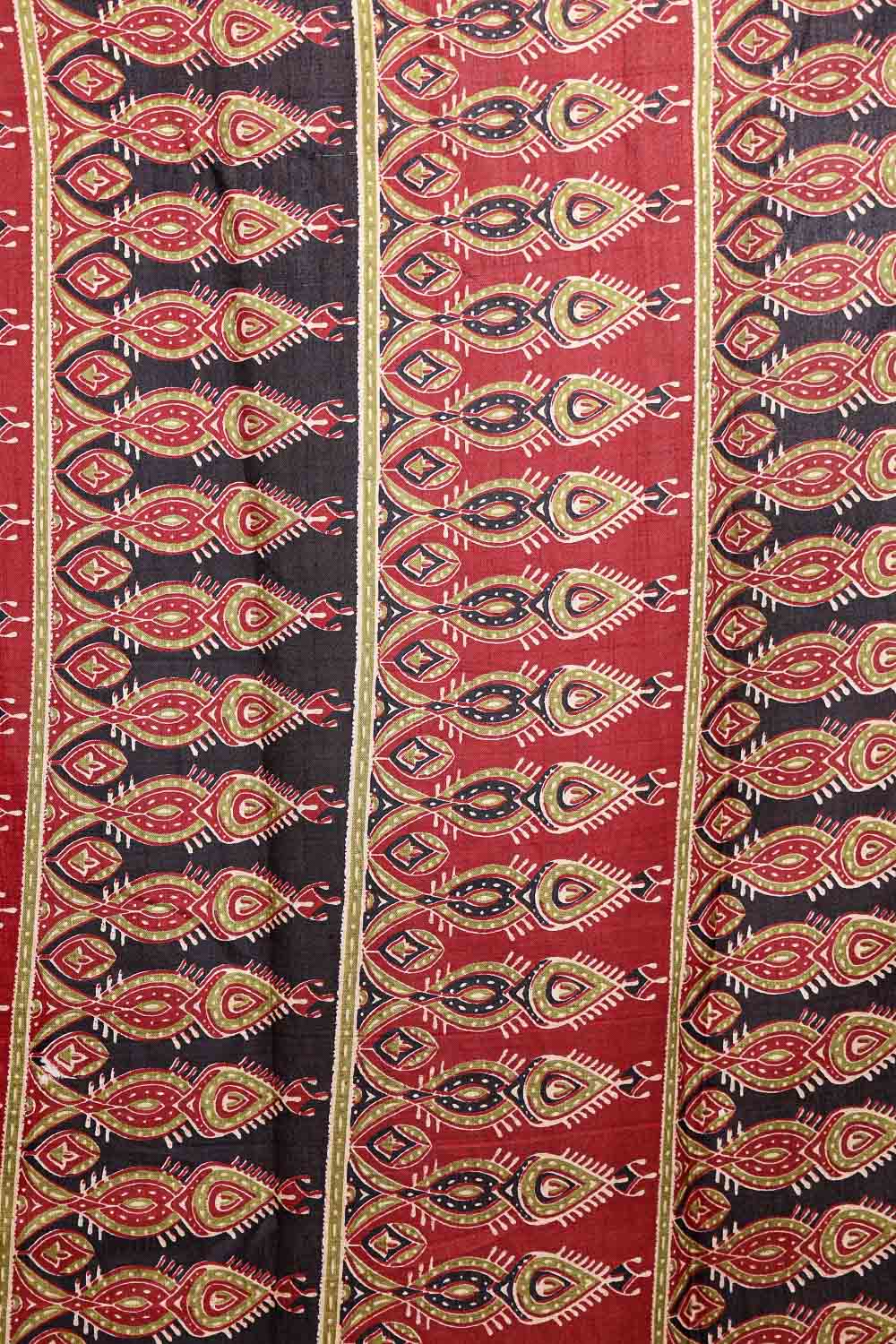 Maroon Semi Silk Saree