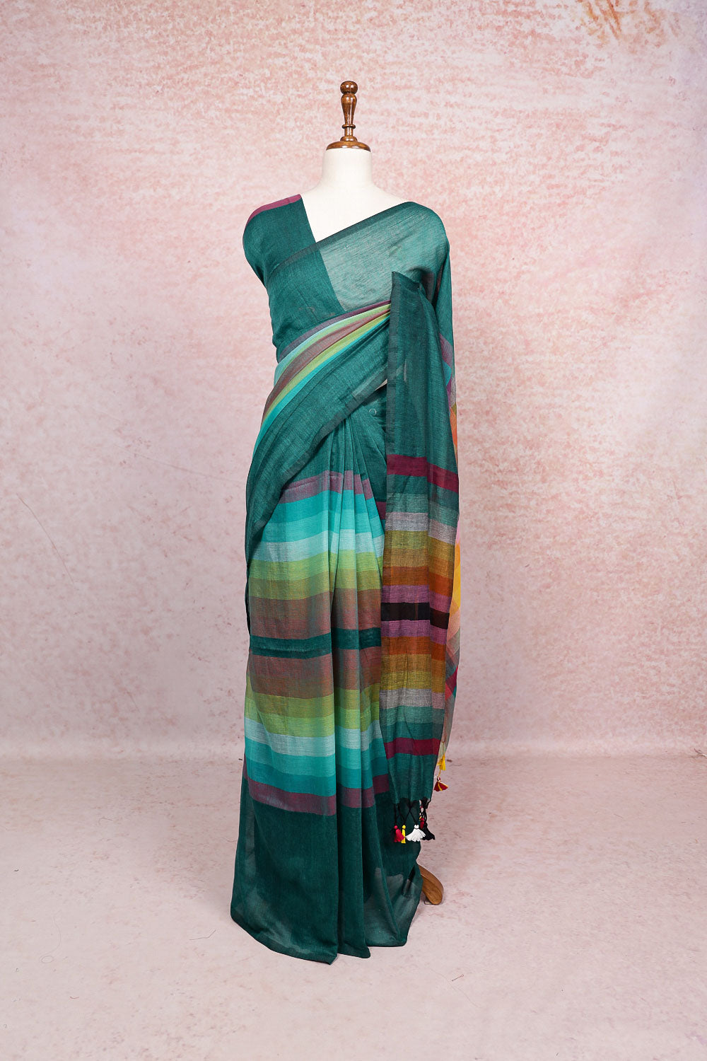 Multi Colors Cotton Saree