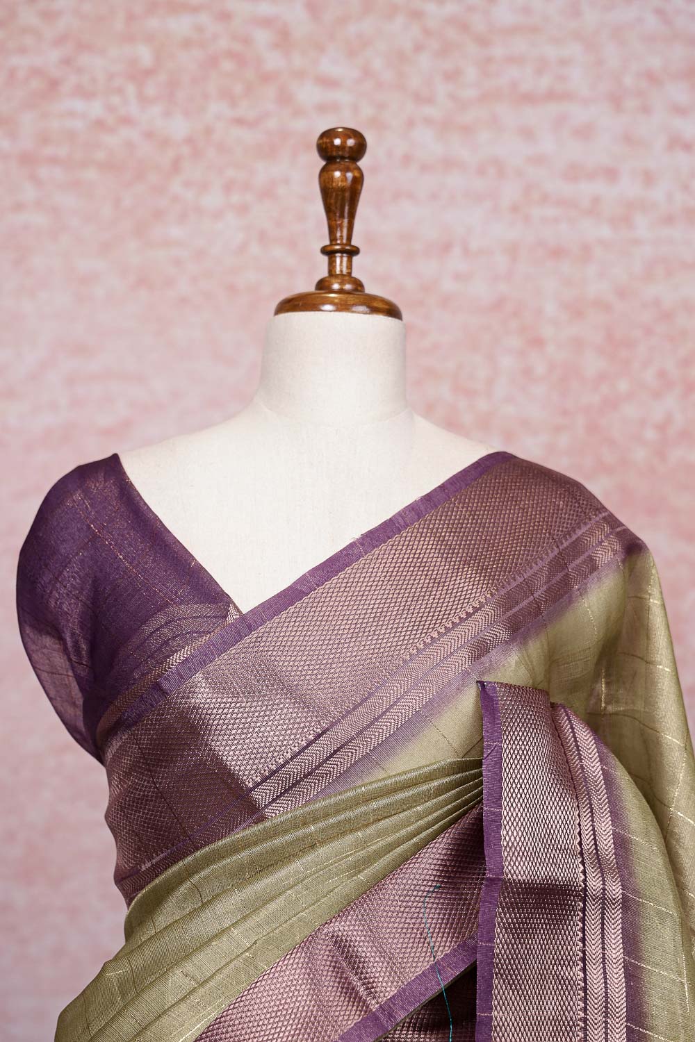 Green Semi Tissue Saree