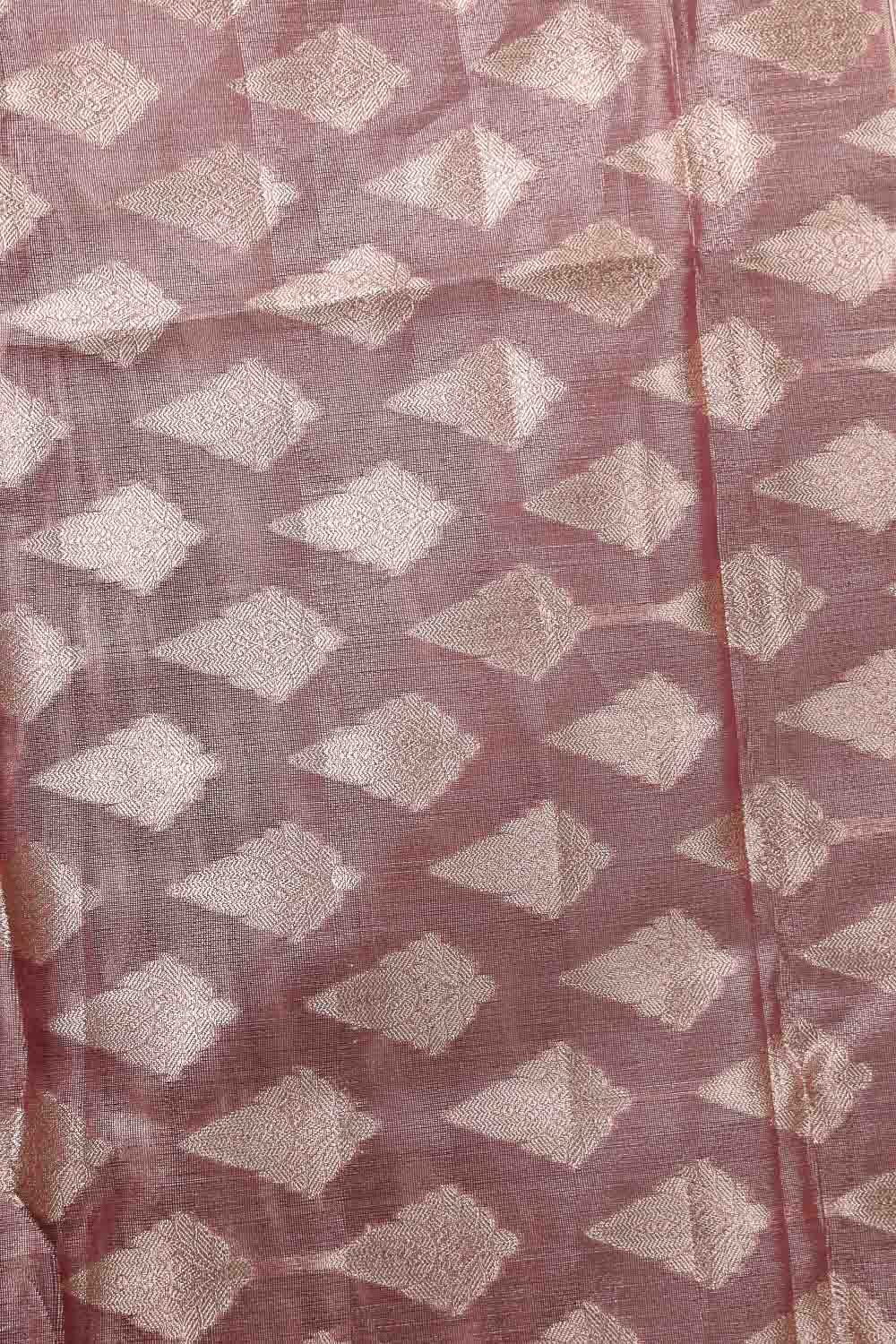 Light Lavender Semi Tissue Saree