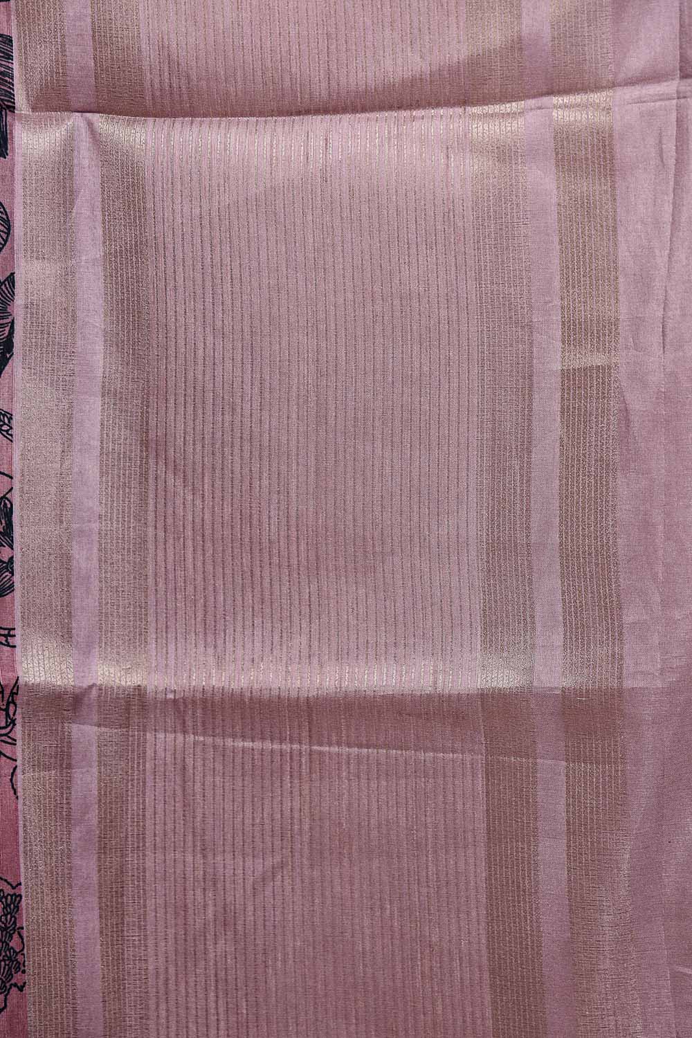 Dark Onion Pink Semi Tussar Saree