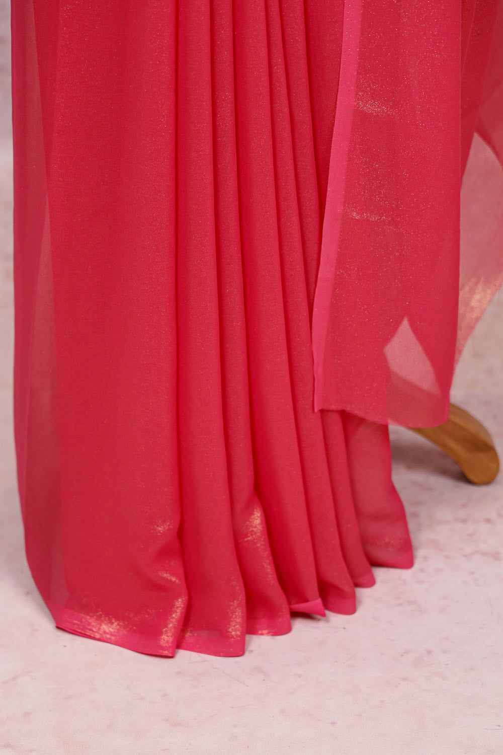Pink Chiffon Saree