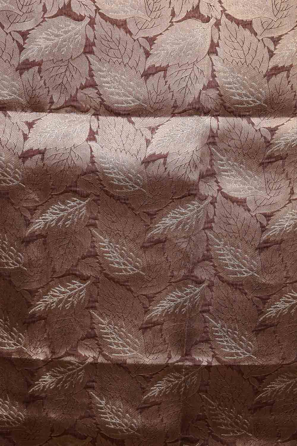 Maroon Semi Tussar Saree
