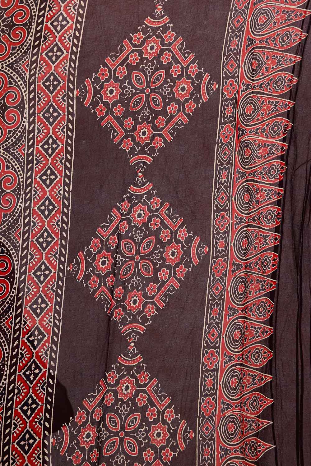 Coffee Brown Crepe Saree