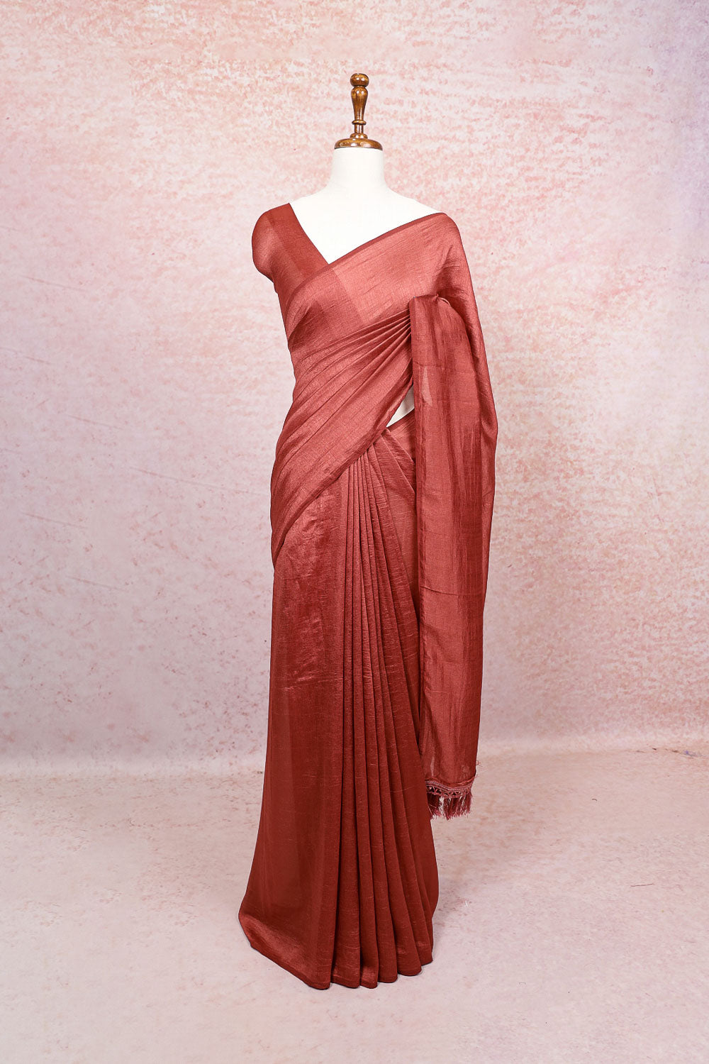 Copper Chiffon Saree