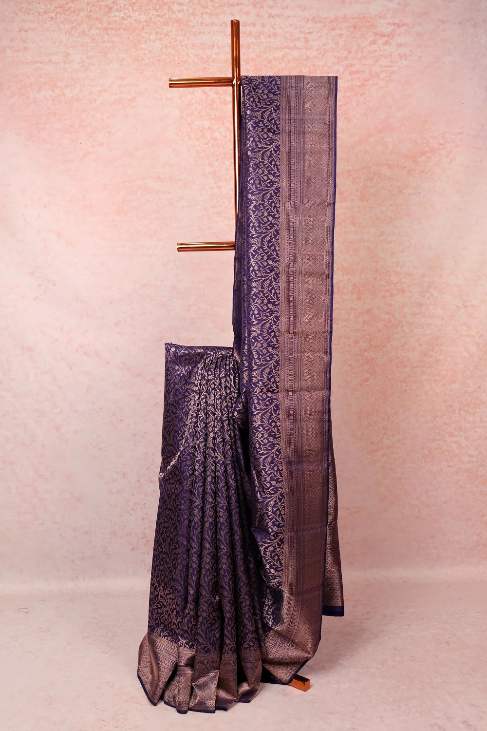 Navy Blue Kancheepuram Silk Saree