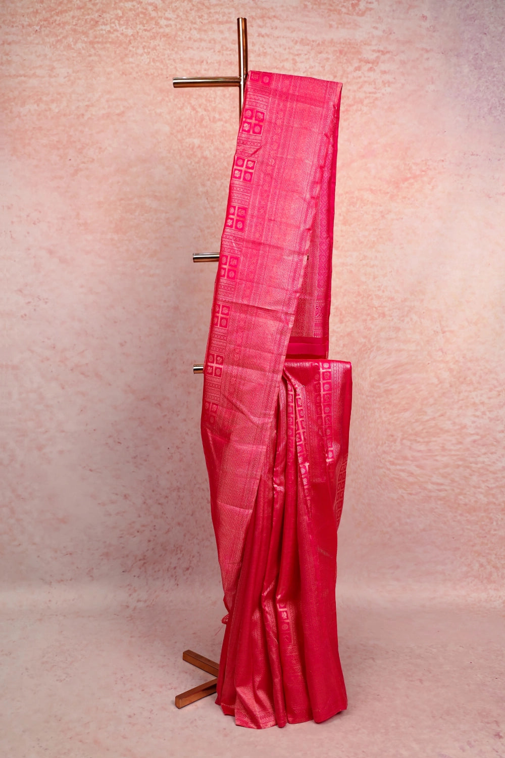 Rani Pink Kancheepuram Silk Saree