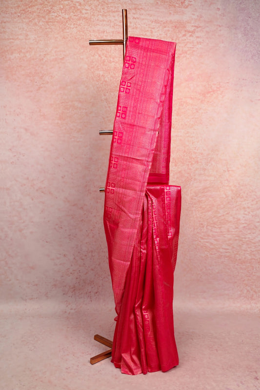 Rani Pink Kancheepuram Silk Saree