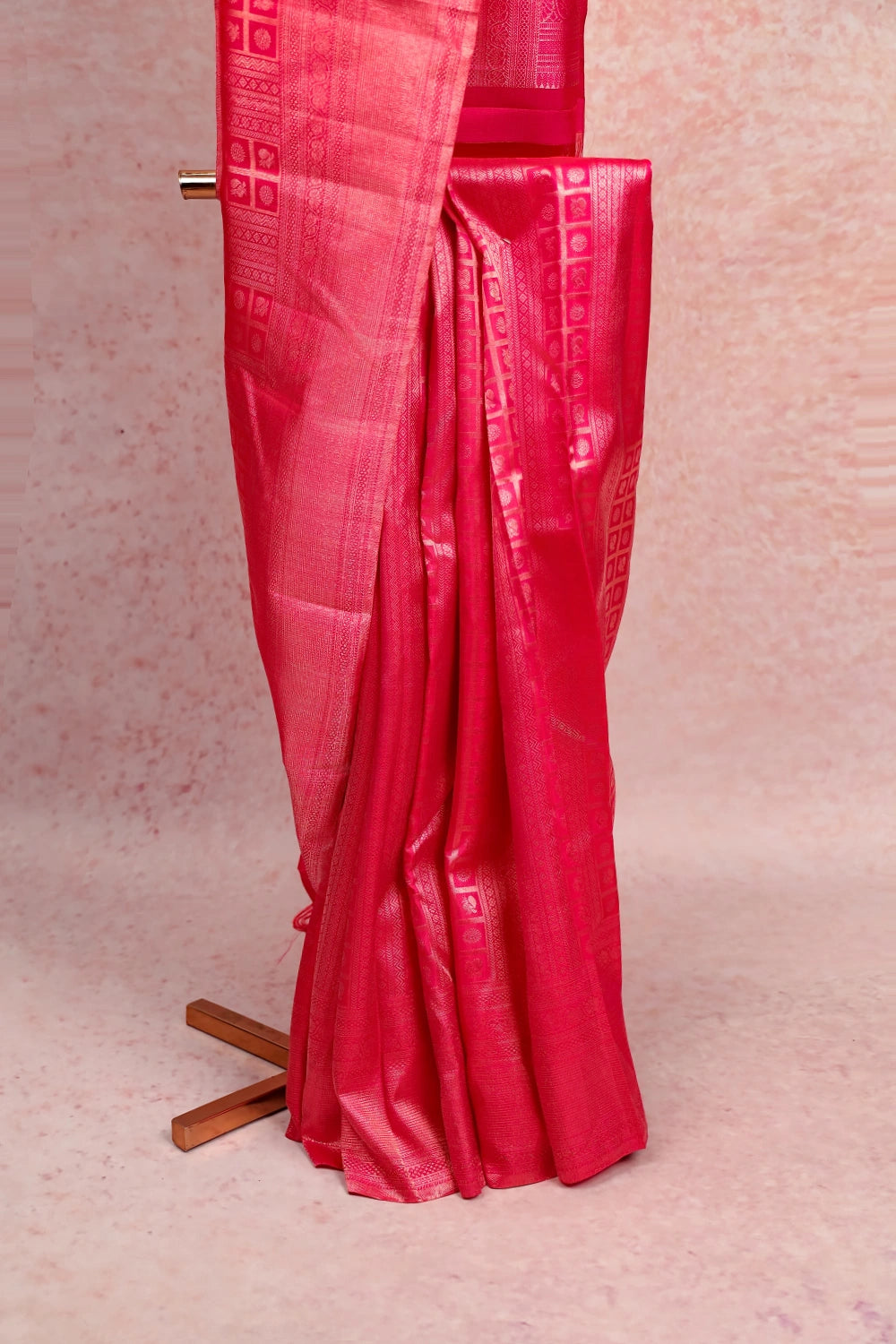 Rani Pink Kancheepuram Silk Saree