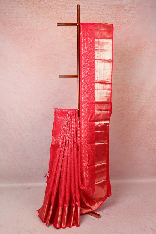 Chilly Red Kancheepuram Silk Saree