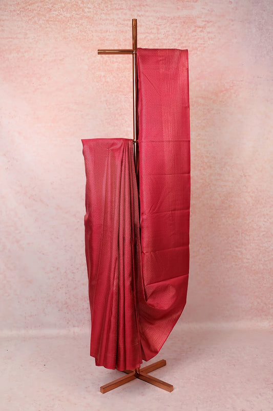 Maroon Kancheepuram Silk Saree