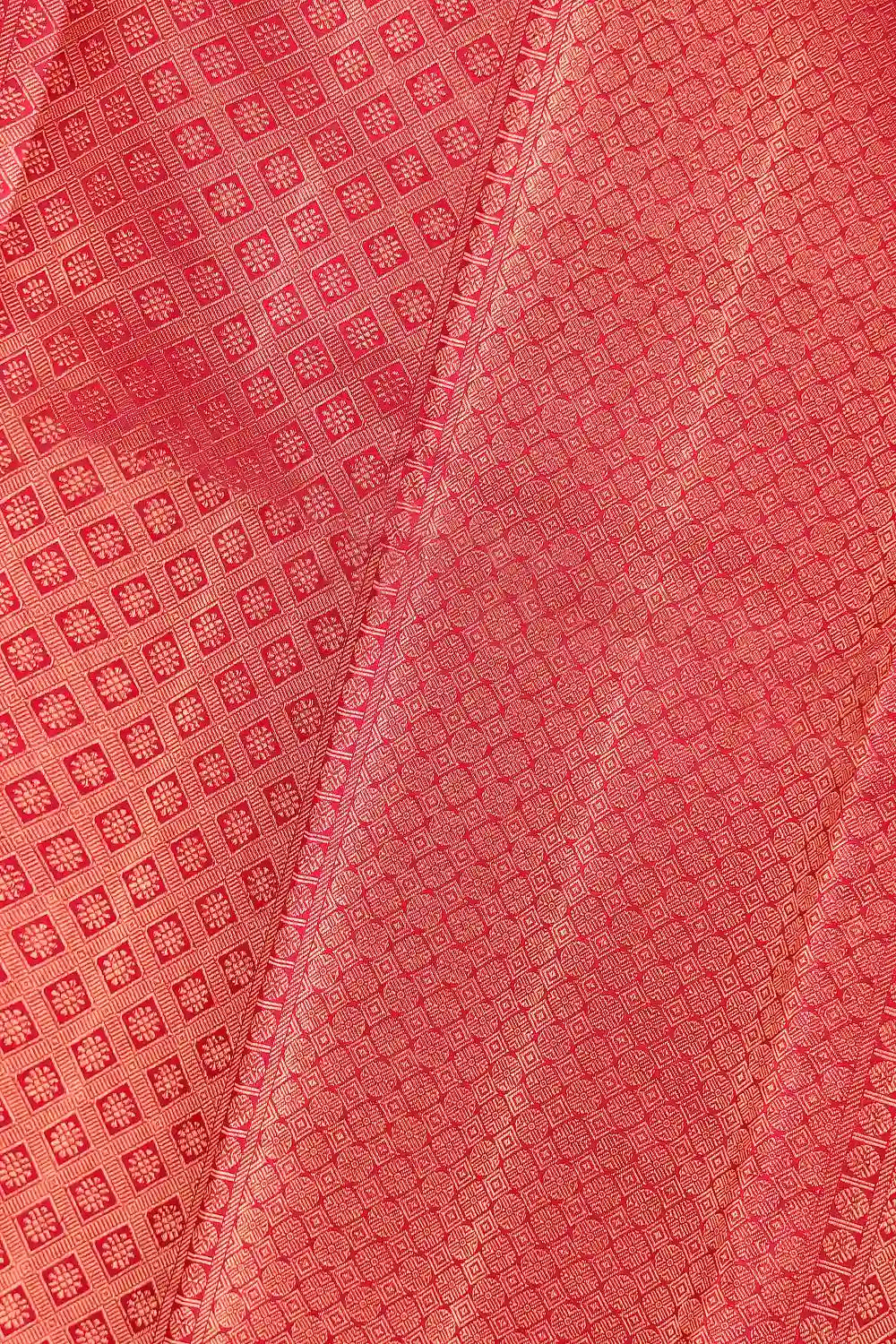Dark Pink Kancheepuram Silk Saree