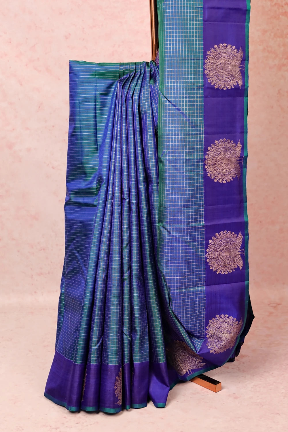 Peacock Green Kancheepuram Silk Saree
