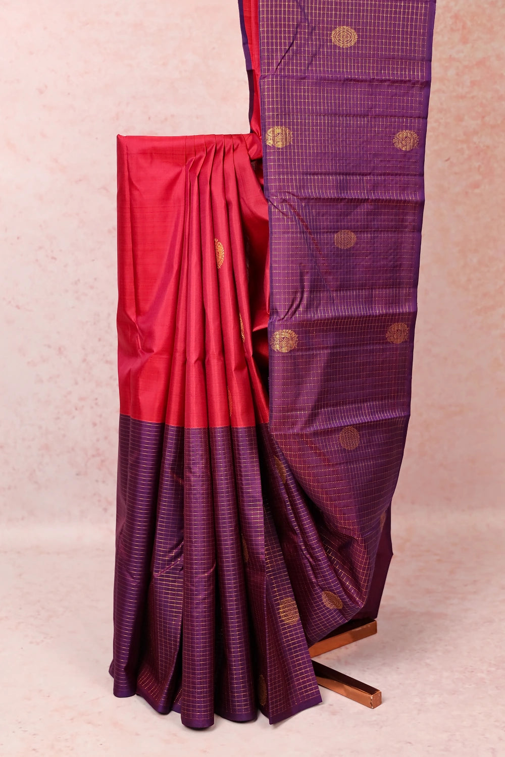 Maroon Traditional Kancheepuram Silk Saree