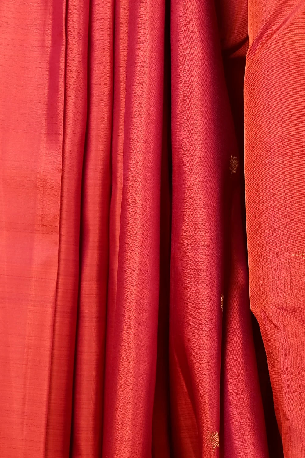 Rust Orange Traditional Kancheepuram Silk Saree
