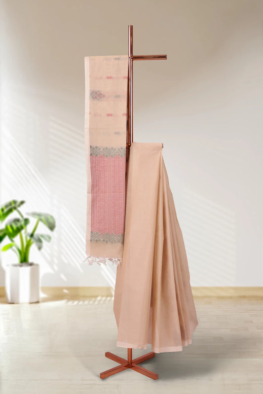 Chikku Color Cotton Saree