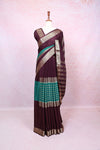 Dark Purple Georgette Saree