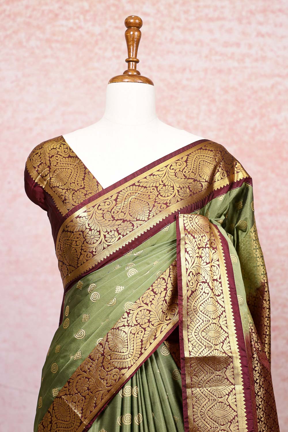 Pastel Green Soft Silk Saree