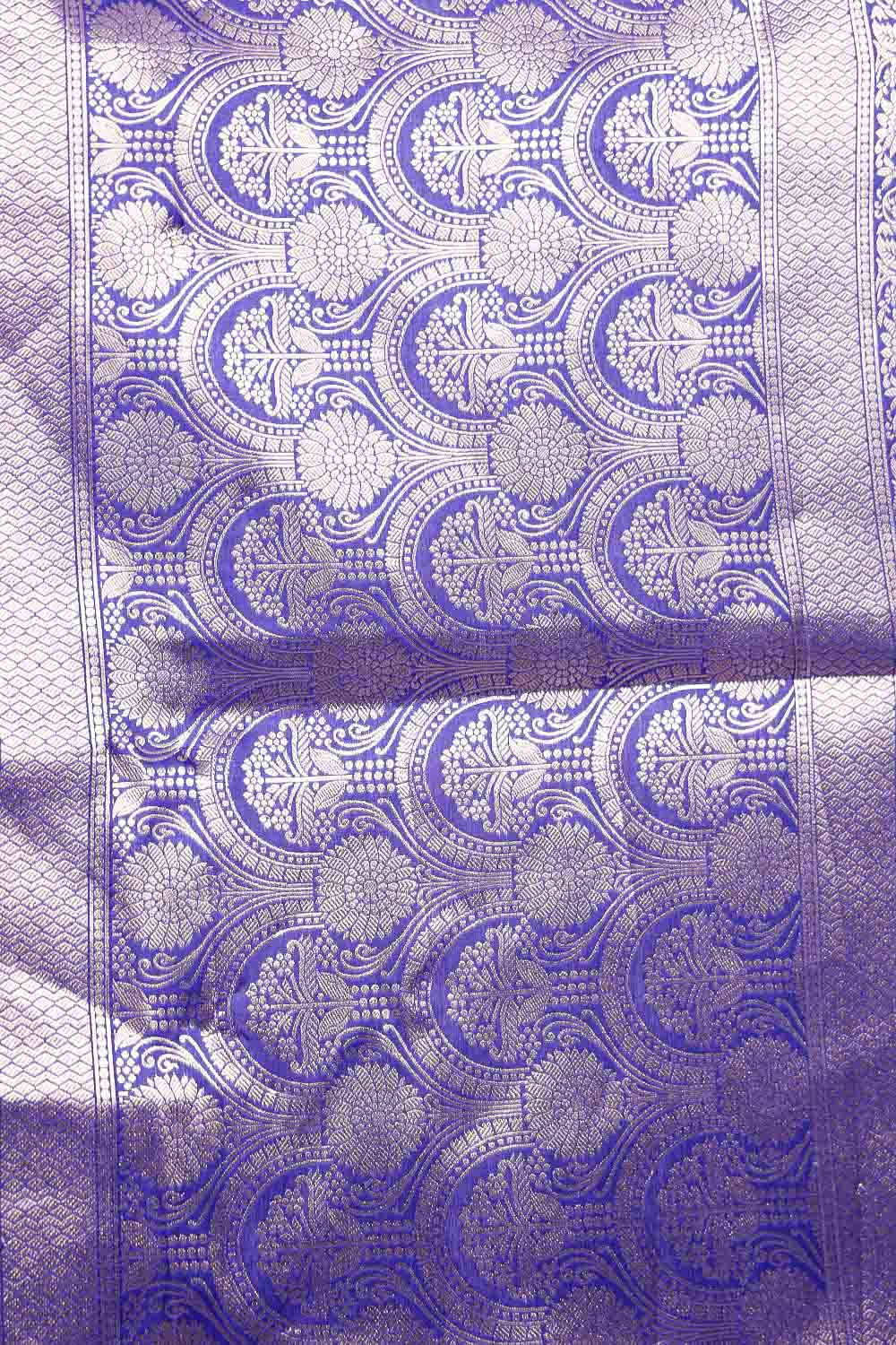 Royal Blue Semi Silk Saree