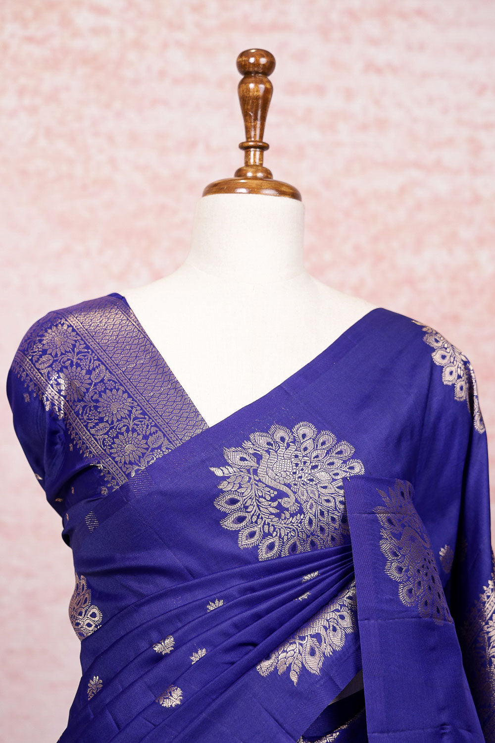 Royal Blue Semi Silk Saree