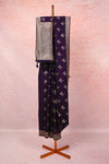 Violet Semi Jute Saree