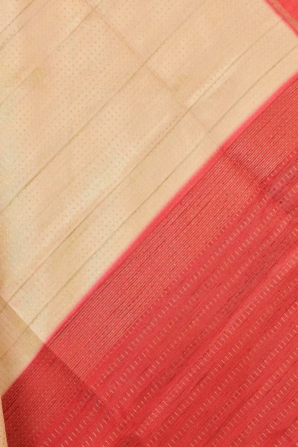 Golden Cream Semi Tussar Saree