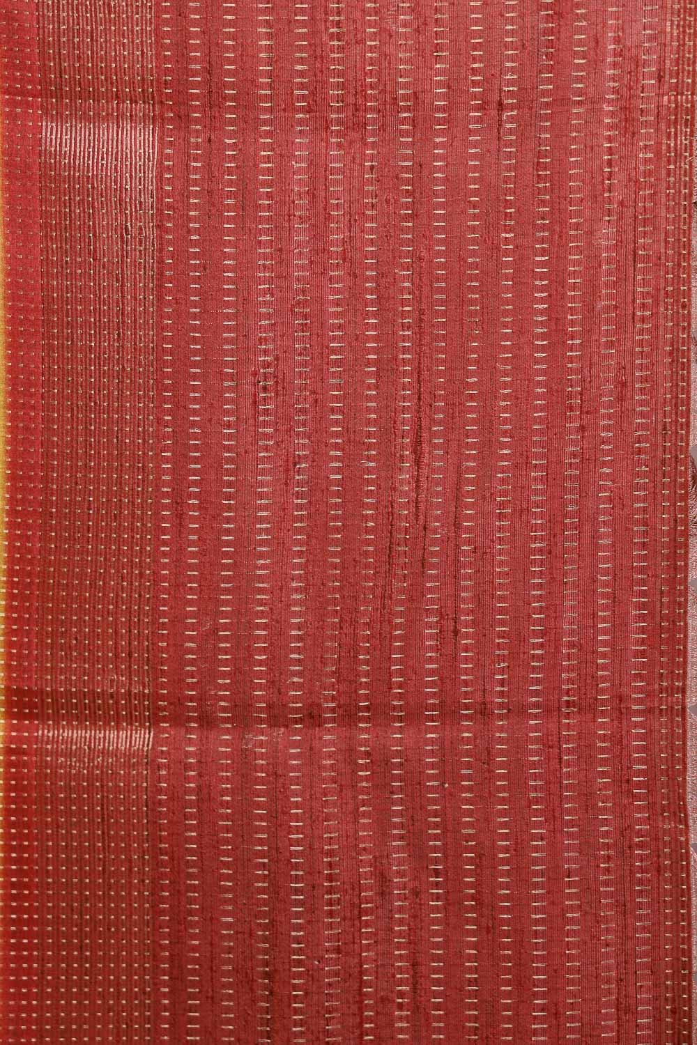 Mustard Semi Tussar Saree