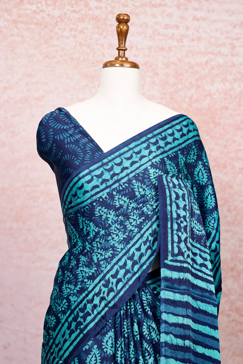 Navy Blue Modal Saree