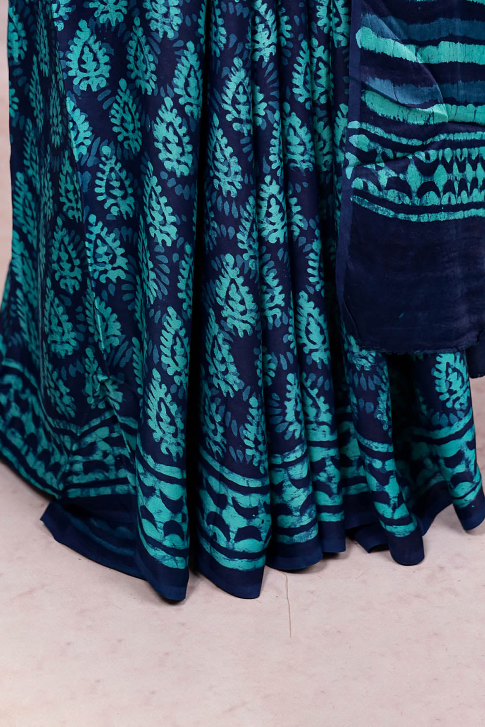 Navy Blue Modal Saree