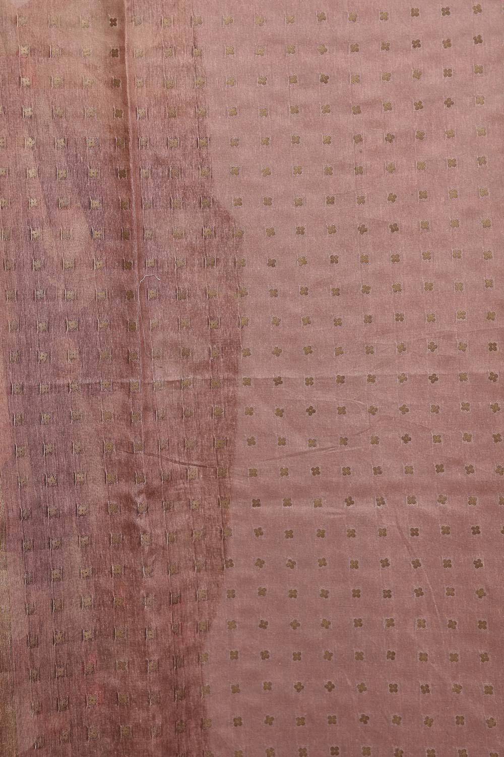 Brown Semi Tissue Saree