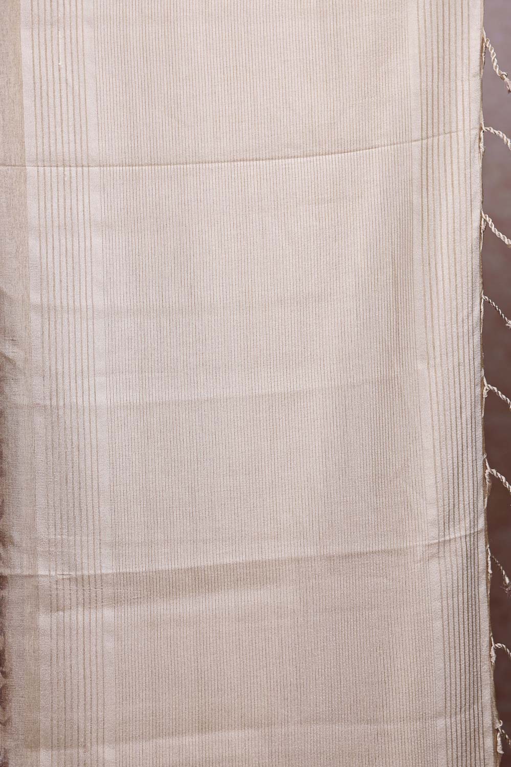 Cream Semi Tussar Saree