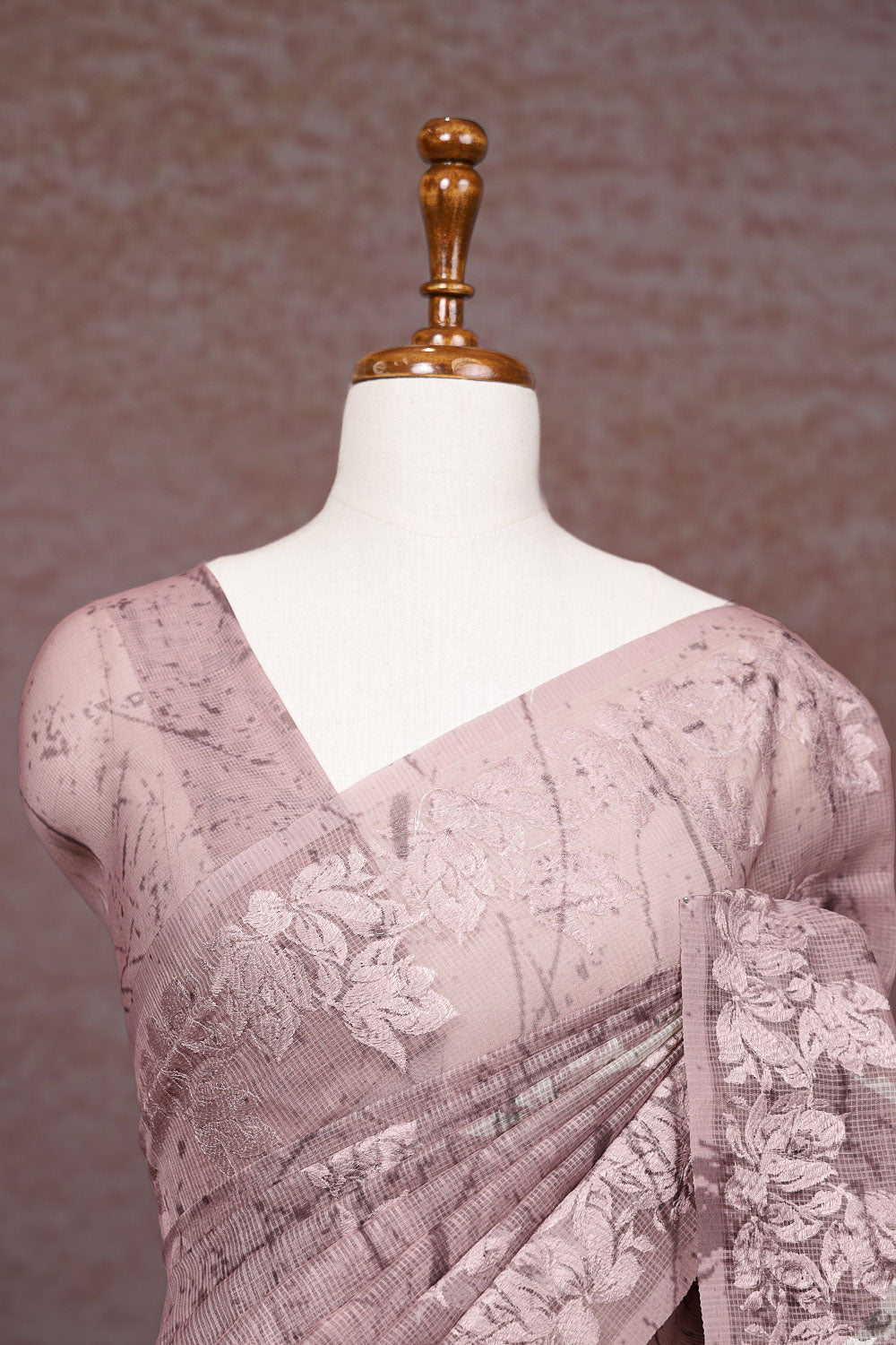 Onion Pink Kota Saree