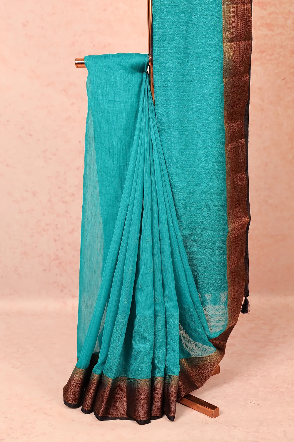 Green Semi Jute Saree
