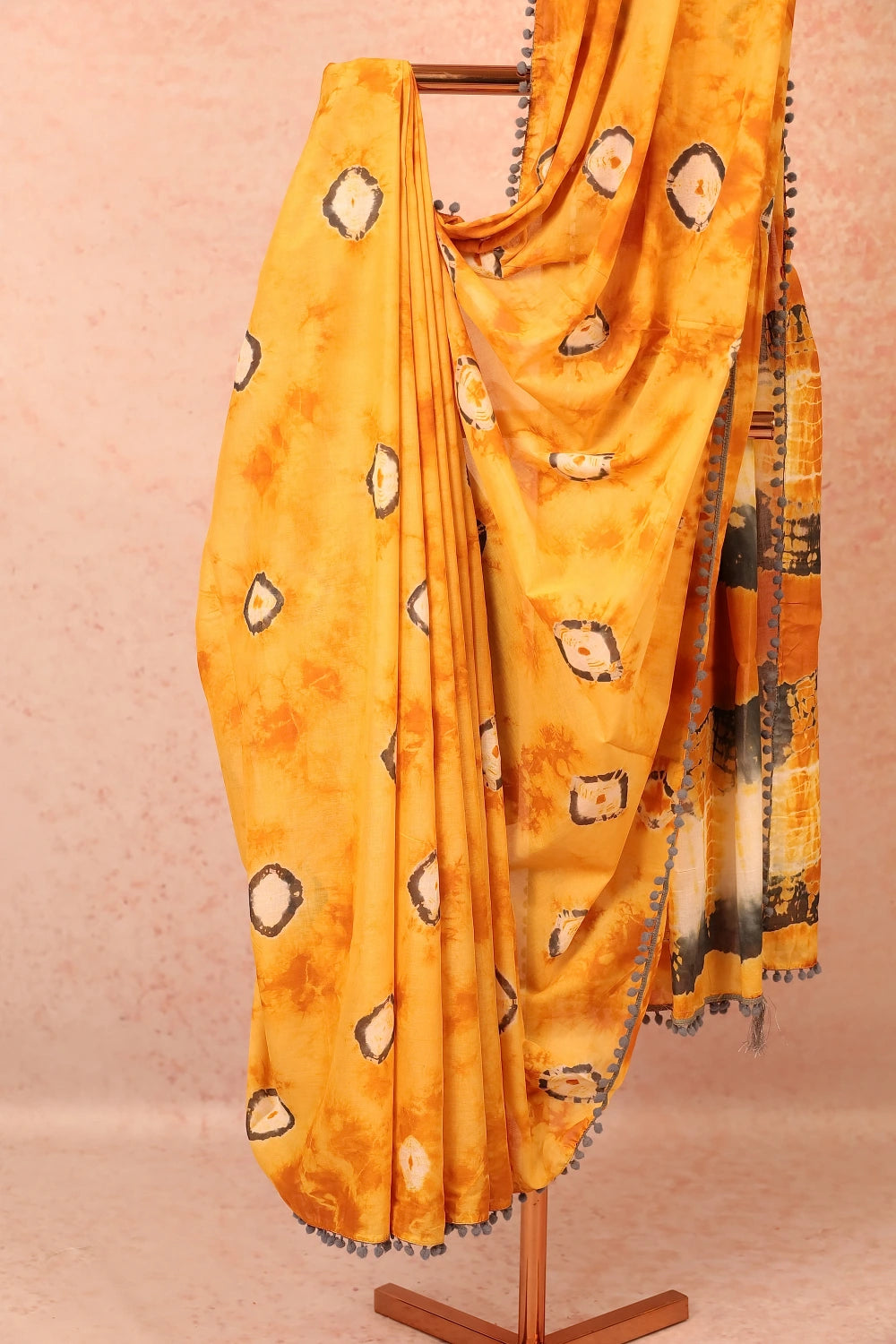 Yellow Cotton Saree