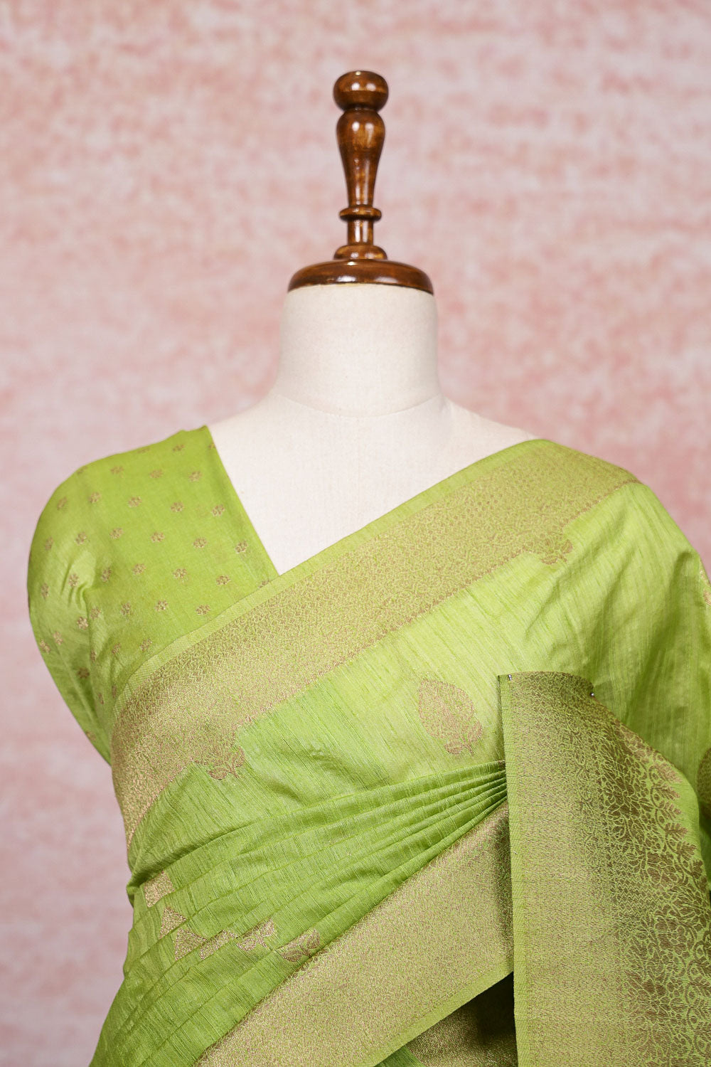 Green Semi Jute Saree