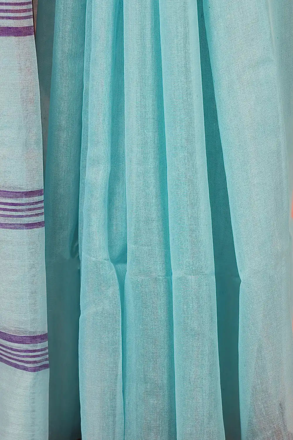 Light Blue Cotton Saree