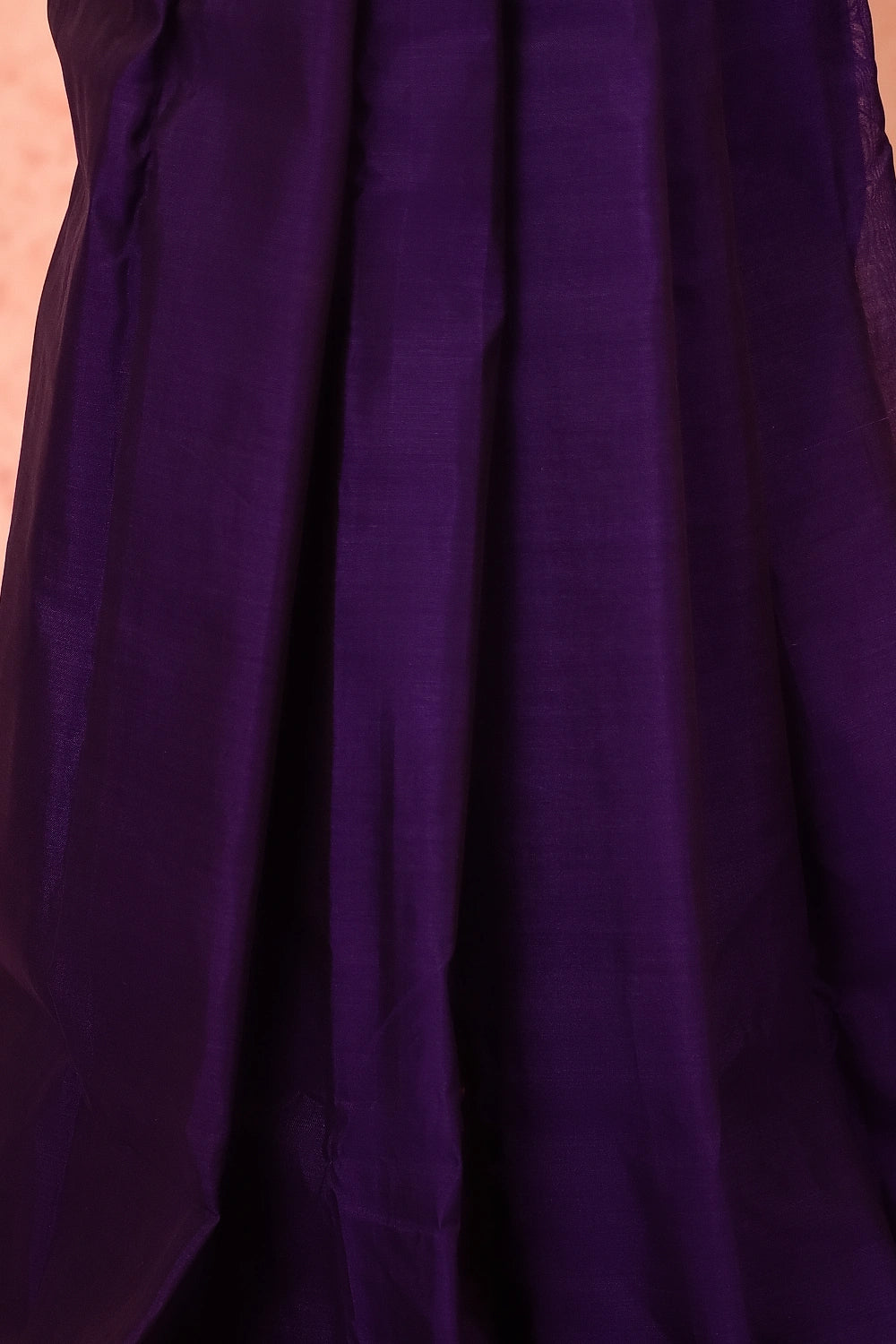 Violet Cotton Saree